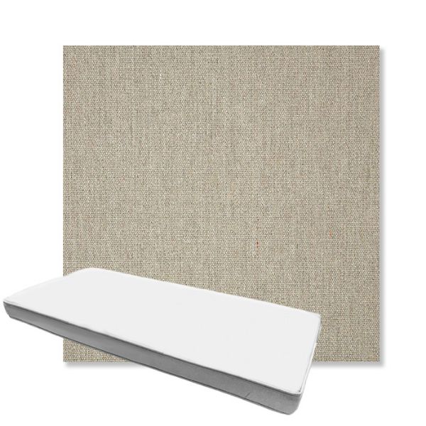 Picture of Heritage Smoke | Boxed Custom Outdoor Bench Cushion - Sunbrella© Fabric