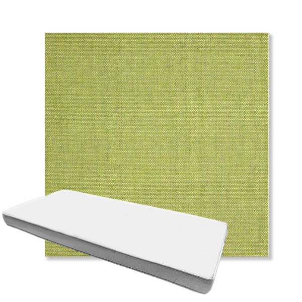 Picture of Idol Leaf | Boxed Custom Outdoor Bench Cushion - Sunbrella© Fabric