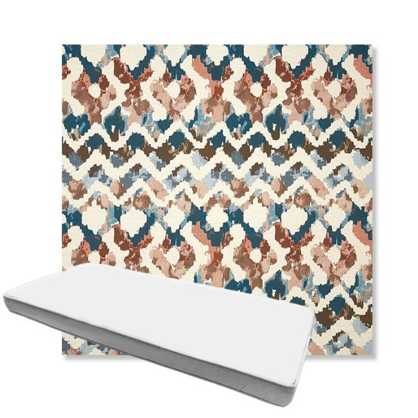 Picture of Inga Boho | Boxed Custom Outdoor Bench Cushion - Sunbrella© Fabric
