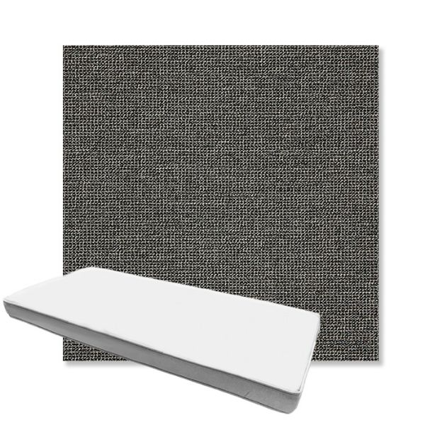 Picture of Kudos Carbon | Boxed Custom Outdoor Bench Cushion - Sunbrella© Fabric