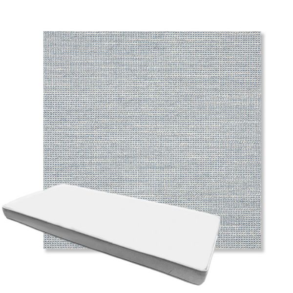 Picture of Kudos Saltwater | Boxed Custom Outdoor Bench Cushion - Sunbrella© Fabric