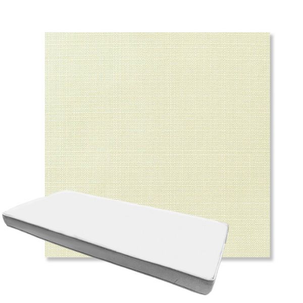 Picture of Linen Natural | Boxed Custom Outdoor Bench Cushion - Sunbrella© Fabric