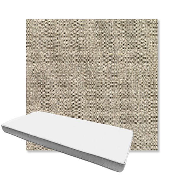 Picture of Linen Stone | Boxed Custom Outdoor Bench Cushion - Sunbrella© Fabric