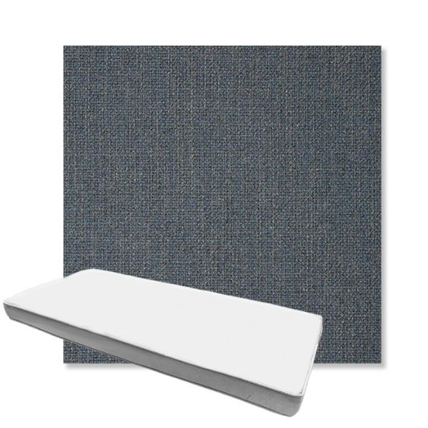 Picture of Linville Indigo | Boxed Custom Outdoor Bench Cushion - Sunbrella© Fabric