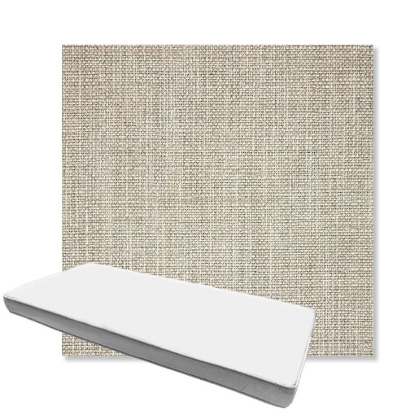 Picture of Linville Oyster | Boxed Custom Outdoor Bench Cushion - Sunbrella© Fabric