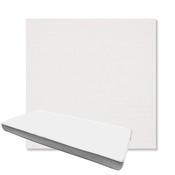 Picture of Linville Snow | Boxed Custom Outdoor Bench Cushion - Sunbrella© Fabric