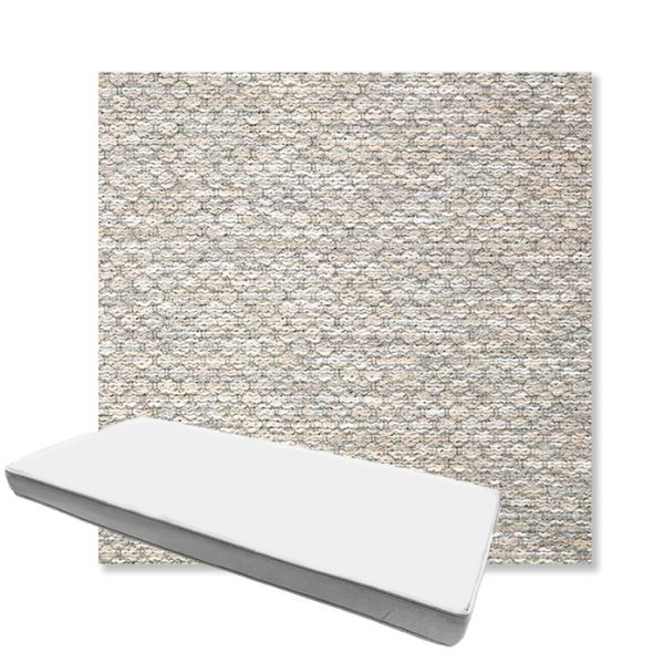 Picture of Litchfield Fog | Boxed Custom Outdoor Bench Cushion - Sunbrella© Fabric