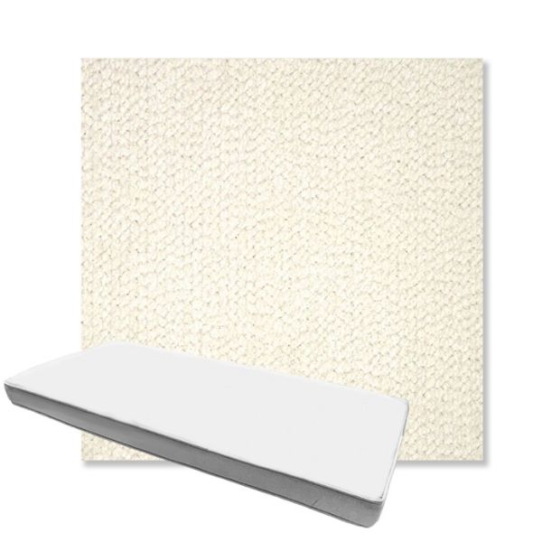 Picture of Margo Snow | Boxed Custom Outdoor Bench Cushion - Sunbrella© Fabric