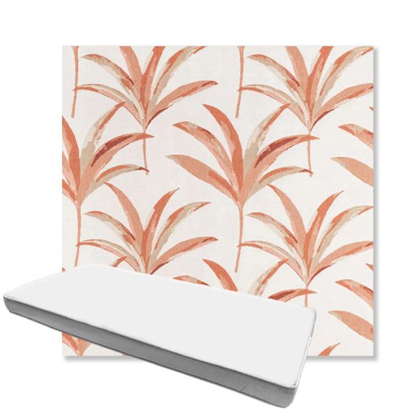 Picture of Martinique Mango | Boxed Custom Outdoor Bench Cushion - Sunbrella© Fabric