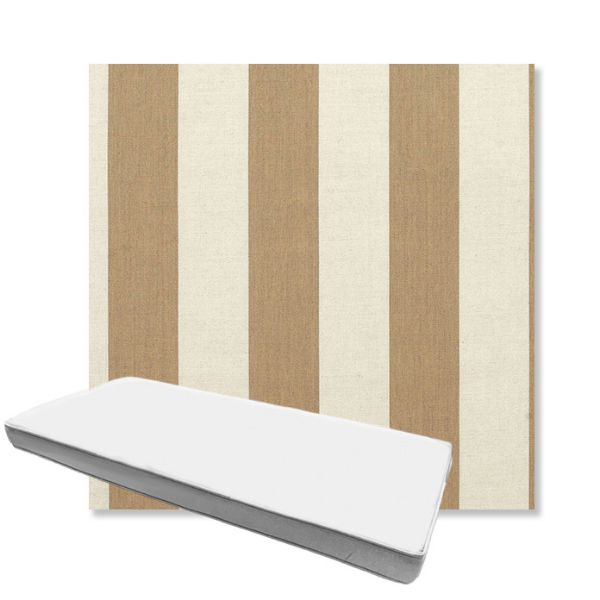 Picture of Maxim Heather Beige | Boxed Custom Outdoor Bench Cushion - Sunbrella© Fabric