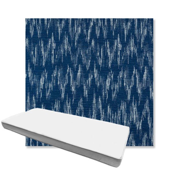 Picture of Mountains Lagoon | Boxed Custom Outdoor Bench Cushion - Sunbrella© Fabric