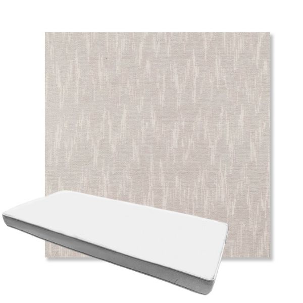 Picture of Mountains Snow | Boxed Custom Outdoor Bench Cushion - Sunbrella© Fabric