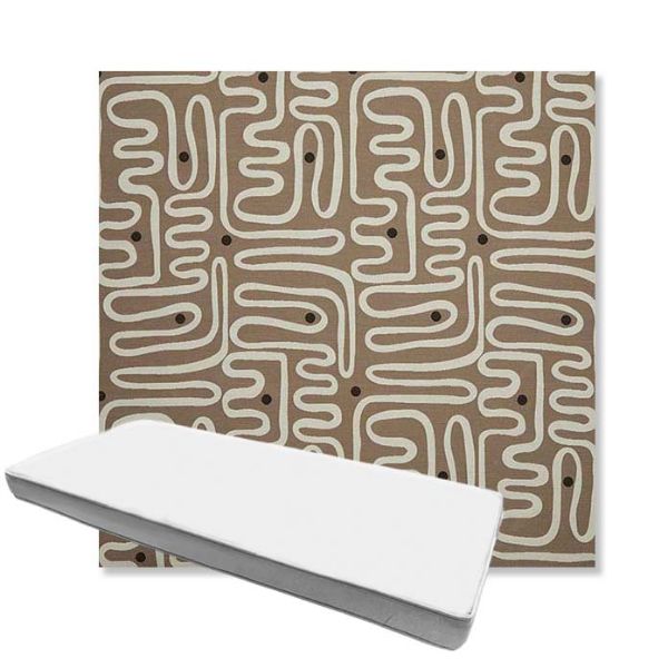 Picture of Nema Pampas | Boxed Custom Outdoor Bench Cushion - Sunbrella© Fabric