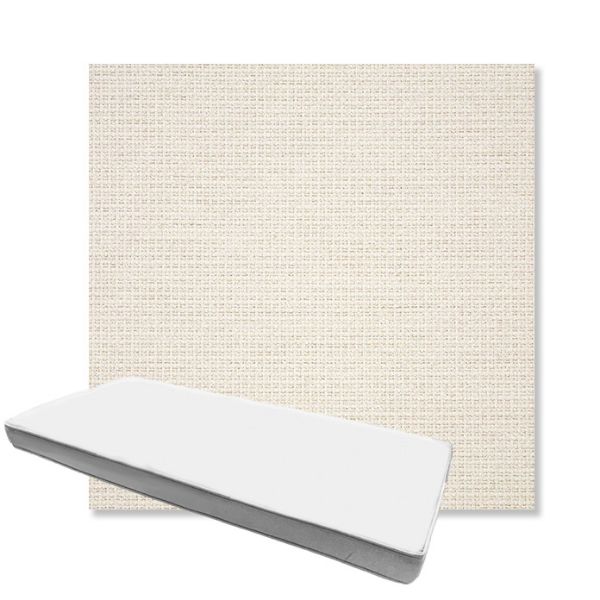 Picture of Nurture White | Boxed Custom Outdoor Bench Cushion - Sunbrella© Fabric