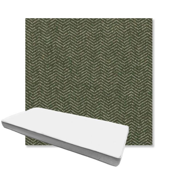Picture of Odette Fern | Boxed Custom Outdoor Bench Cushion - Sunbrella© Fabric