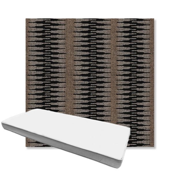 Picture of Ortiz Onyx | Boxed Custom Outdoor Bench Cushion - Sunbrella© Fabric