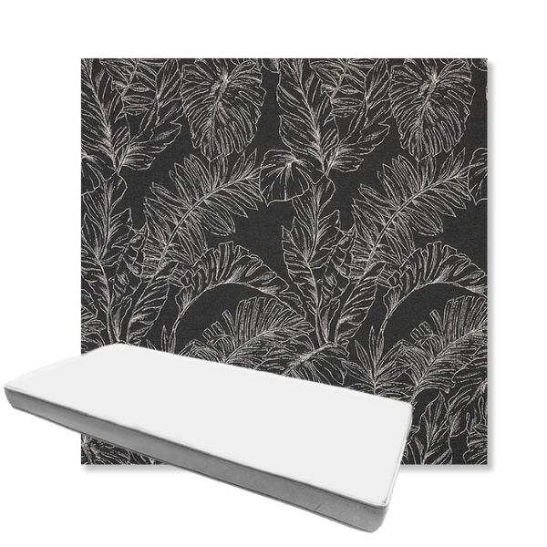 Picture of Palma Shadow | Boxed Custom Outdoor Bench Cushion - Sunbrella© Fabric