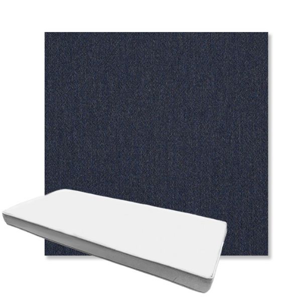 Picture of Pashmina Indigo | Boxed Custom Outdoor Bench Cushion - Sunbrella© Fabric