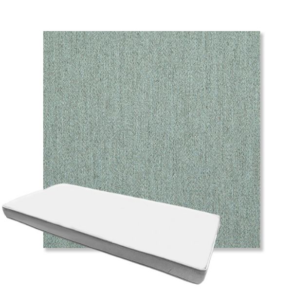 Picture of Pashmina Mist | Boxed Custom Outdoor Bench Cushion - Sunbrella© Fabric