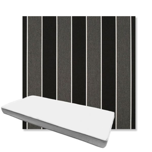 Picture of Peyton Granite | Boxed Custom Outdoor Bench Cushion - Sunbrella© Fabric