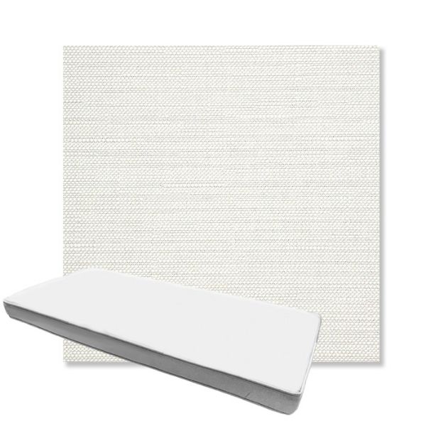 Picture of Piazza Cloud | Boxed Custom Outdoor Bench Cushion - Sunbrella© Fabric
