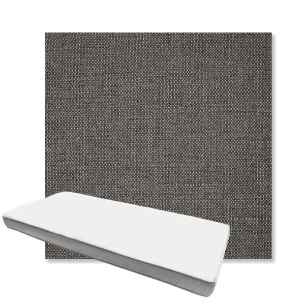 Picture of Piazza Graphite | Boxed Custom Outdoor Bench Cushion - Sunbrella© Fabric