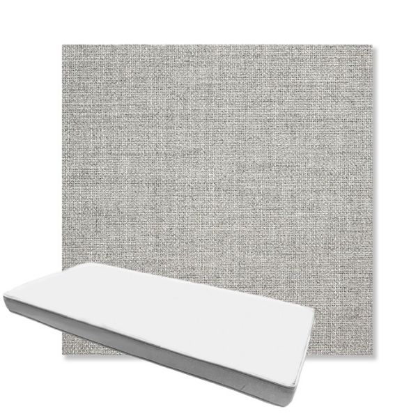 Picture of Piazza Pebble | Boxed Custom Outdoor Bench Cushion - Sunbrella© Fabric