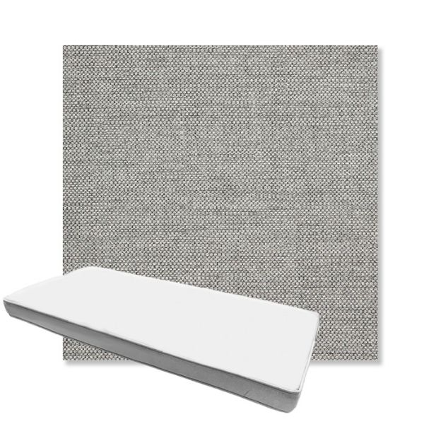 Picture of Piazza Stone | Boxed Custom Outdoor Bench Cushion - Sunbrella© Fabric