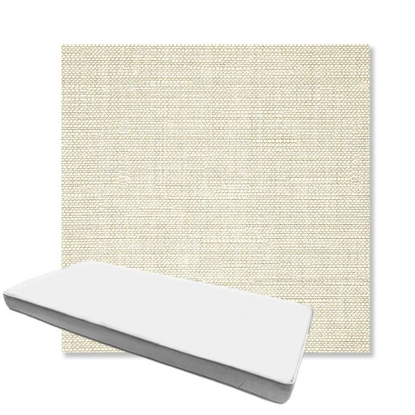 Picture of Piazza Vapor | Boxed Custom Outdoor Bench Cushion - Sunbrella© Fabric