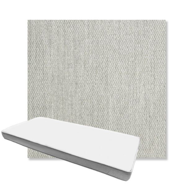 Picture of Pique Gravel | Boxed Custom Outdoor Bench Cushion - Sunbrella© Fabric