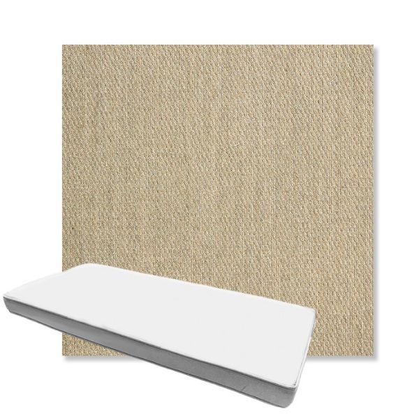 Picture of Pique Sand | Boxed Custom Outdoor Bench Cushion - Sunbrella© Fabric