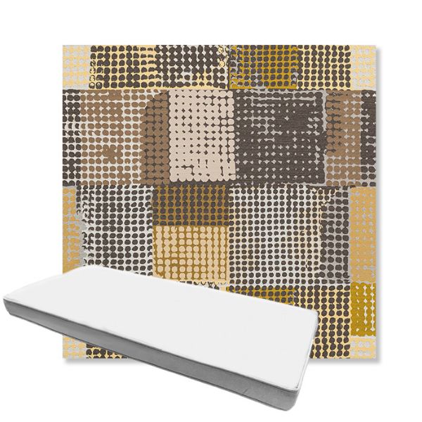 Picture of Pop Corn | Boxed Custom Outdoor Bench Cushion - Sunbrella© Fabric