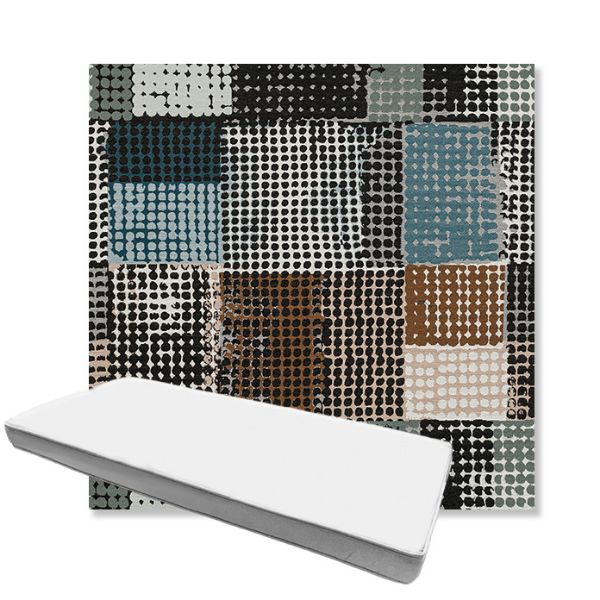 Picture of Pop Fizz | Boxed Custom Outdoor Bench Cushion - Sunbrella© Fabric