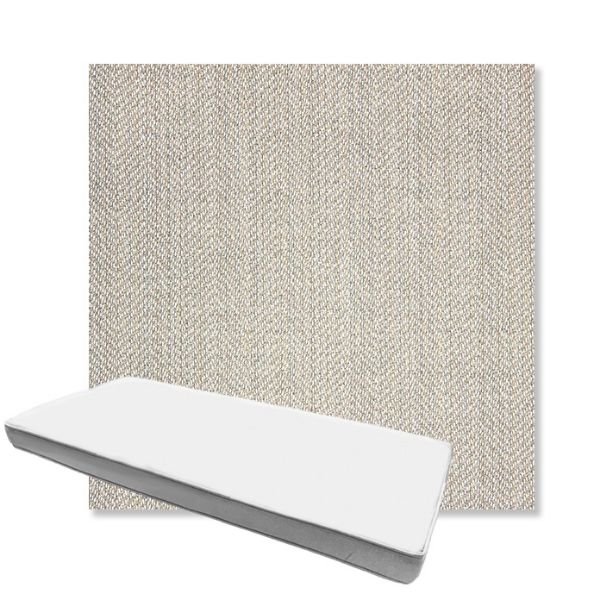 Picture of Posh Pebble | Boxed Custom Outdoor Bench Cushion - Sunbrella© Fabric