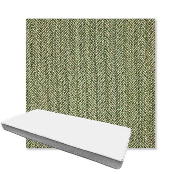 Picture of Posh Shamrock | Boxed Custom Outdoor Bench Cushion - Sunbrella© Fabric