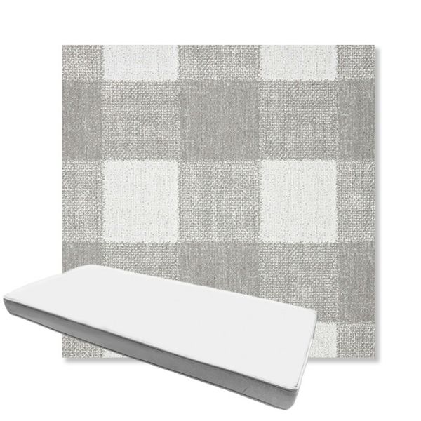 Picture of Preso Pebble | Boxed Custom Outdoor Bench Cushion - Sunbrella© Fabric