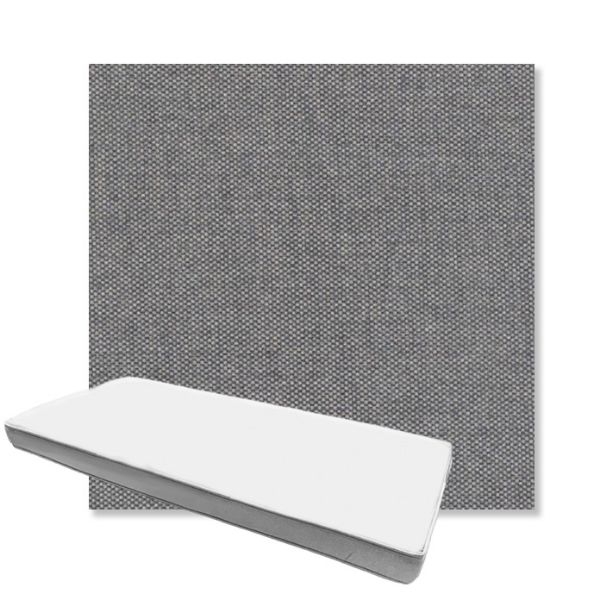 Picture of Proof Slate | Boxed Custom Outdoor Bench Cushion - Sunbrella© Fabric