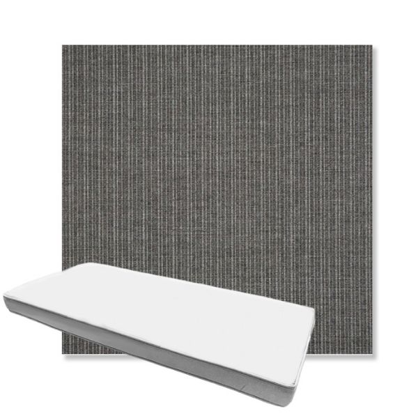 Picture of Proven Charcoal | Boxed Custom Outdoor Bench Cushion - Sunbrella© Fabric