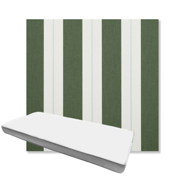 Picture of Relate Ivy | Boxed Custom Outdoor Bench Cushion - Sunbrella© Fabric