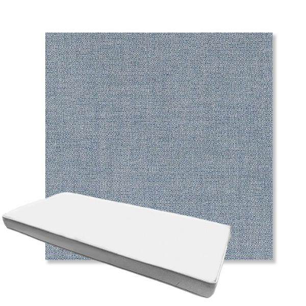 Picture of Remix Denim | Boxed Custom Outdoor Bench Cushion - Sunbrella© Fabric