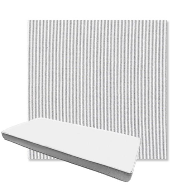 Picture of Replay Sea | Boxed Custom Outdoor Bench Cushion - Sunbrella© Fabric