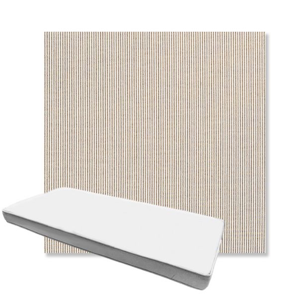 Picture of Replay Taupe | Boxed Custom Outdoor Bench Cushion - Sunbrella© Fabric
