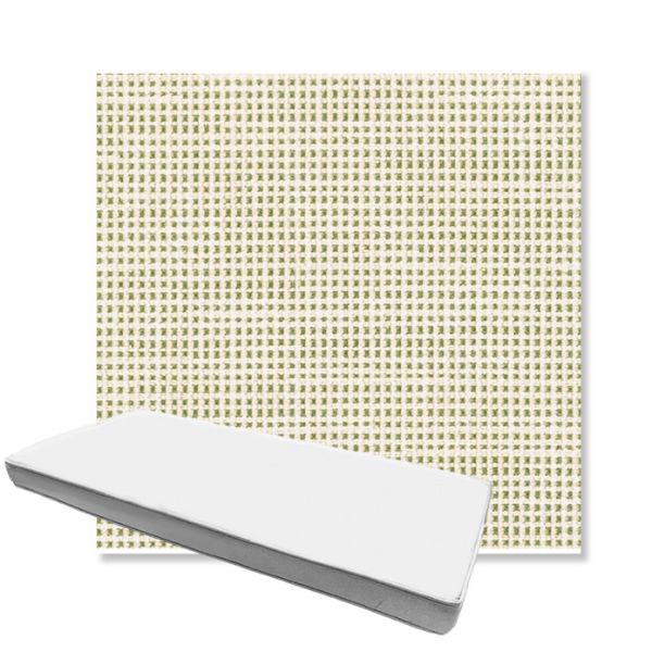 Picture of Rest Meadow | Boxed Custom Outdoor Bench Cushion - Sunbrella© Fabric