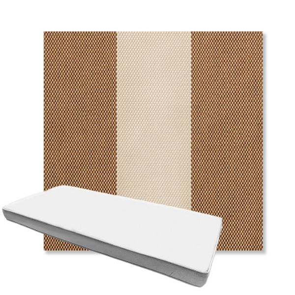Picture of Rothko Latte | Boxed Custom Outdoor Bench Cushion - Sunbrella© Fabric