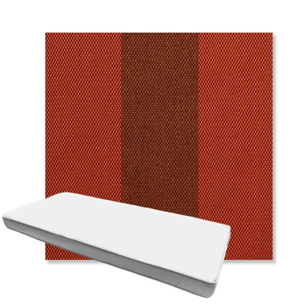Picture of Rothko Whiskey Ginger | Boxed Custom Outdoor Bench Cushion - Sunbrella© Fabric