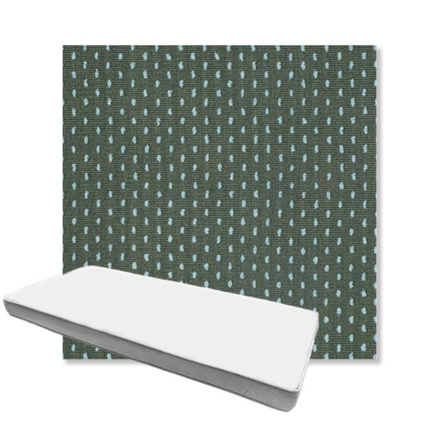 Picture of Royale Moss | Boxed Custom Outdoor Bench Cushion - Sunbrella© Fabric