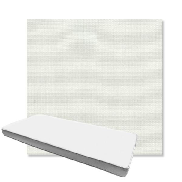 Picture of Sailcloth Salt | Boxed Custom Outdoor Bench Cushion - Sunbrella© Fabric