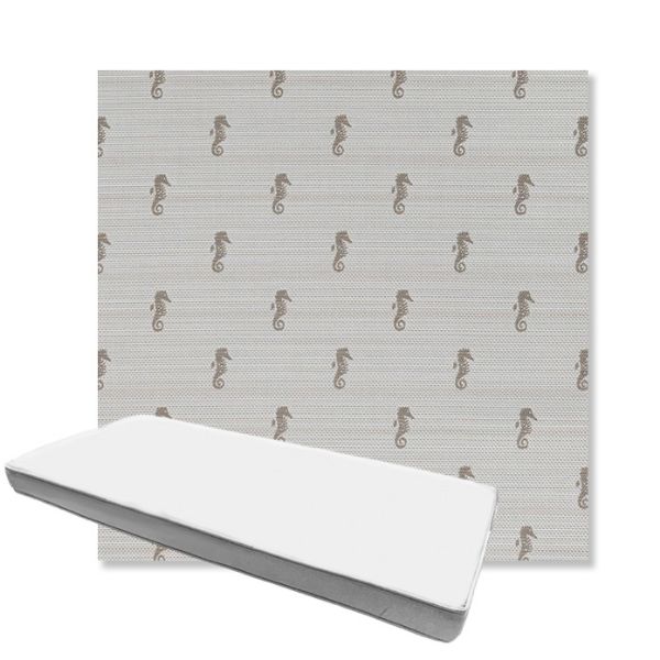 Picture of Schooner Plank | Boxed Custom Outdoor Bench Cushion - Sunbrella© Fabric