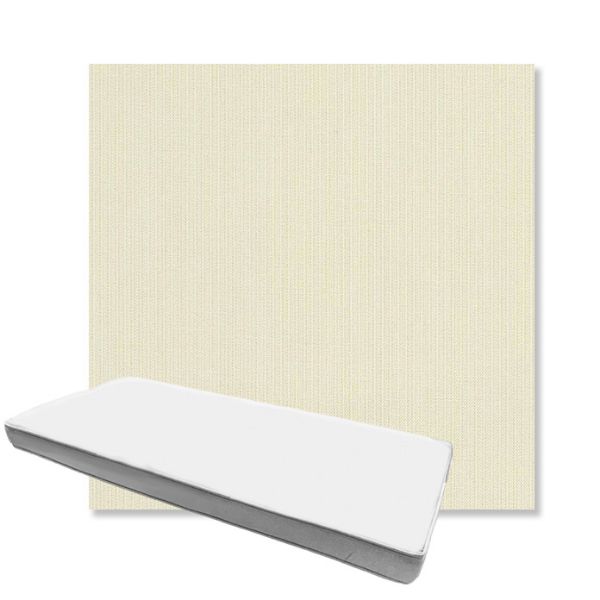 Picture of Spectrum Eggshell | Boxed Custom Outdoor Bench Cushion - Sunbrella© Fabric