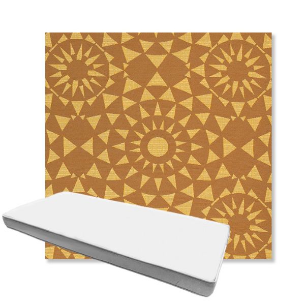Picture of Sundial Sunbeam | Boxed Custom Outdoor Bench Cushion - Sunbrella© Fabric